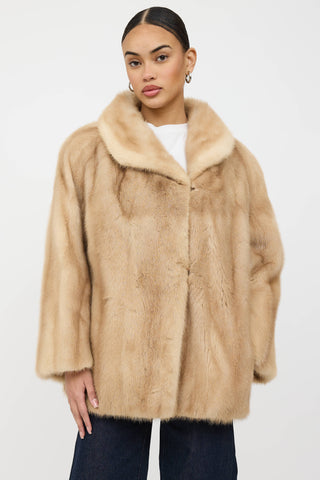 VSP Archive Shawl Collar Fur Jacket