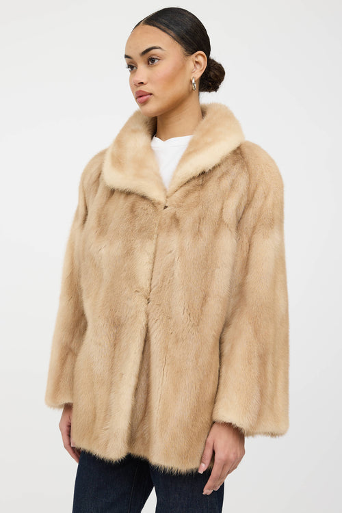 VSP Archive Shawl Collar Fur Jacket