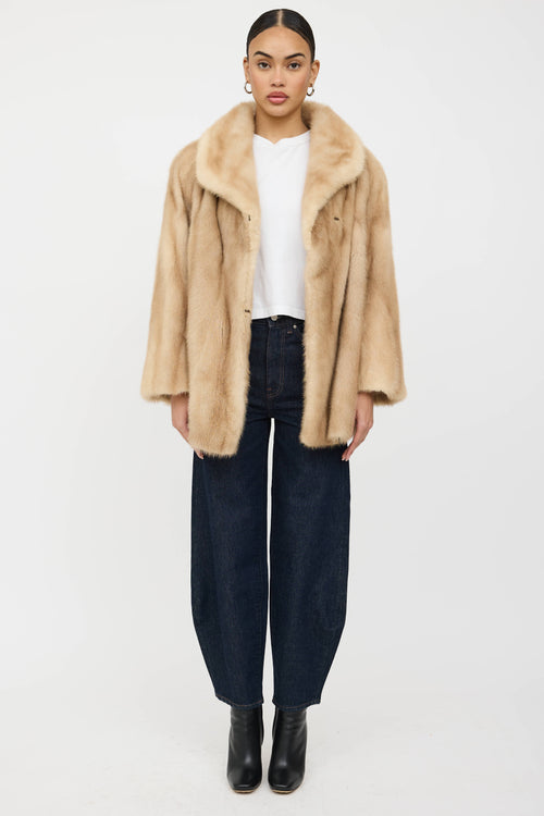 VSP Archive Shawl Collar Fur Jacket