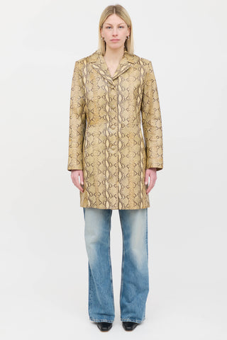 Danier Textured Leather Coat