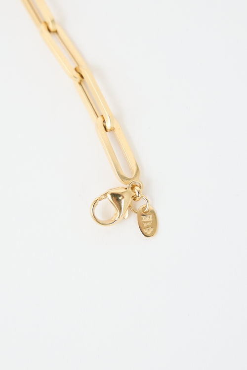 VSP Archive 10k Gold Paperclip Chain Necklace