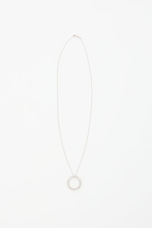VSP Archive 14k White Gold Diamond Ring Necklace
