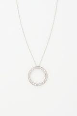 VSP Archive 14k White Gold Diamond Ring Necklace
