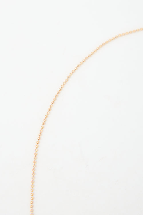 VSP Archive 14k Gold Ball Chain Collar Necklace