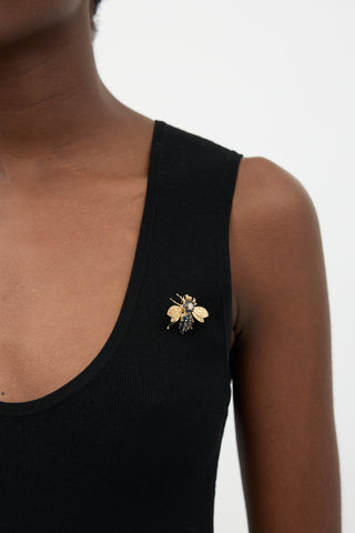 Fine Jewelry 14k Gold & Sapphire Brooch