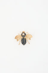 Fine Jewelry 14k Gold & Sapphire Brooch