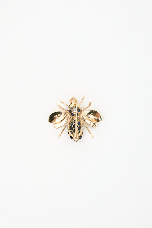 Fine Jewelry 14k Gold & Sapphire Brooch