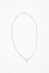 Fine Jewelry 18k White Gold & Diamond Necklace