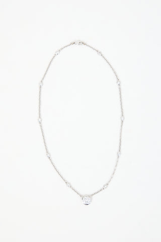 Fine Jewelry 18k White Gold & Diamond Necklace