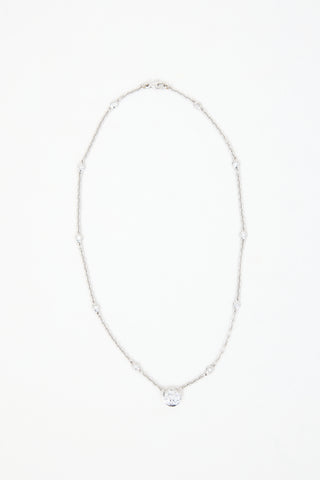 Fine Jewelry 18k White Gold & Diamond Necklace