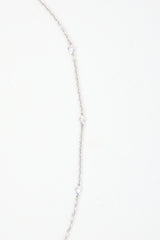 Fine Jewelry 18k White Gold & Diamond Necklace
