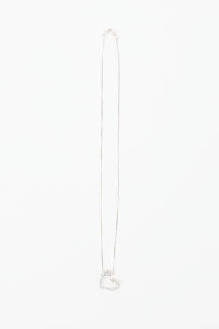VSP Archive 18kt White Gold Heart Necklace