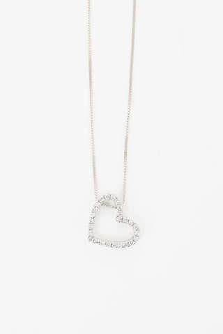 VSP Archive 18kt White Gold Heart Necklace