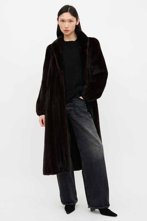VSP Archive Fur Shawl Collar Coat