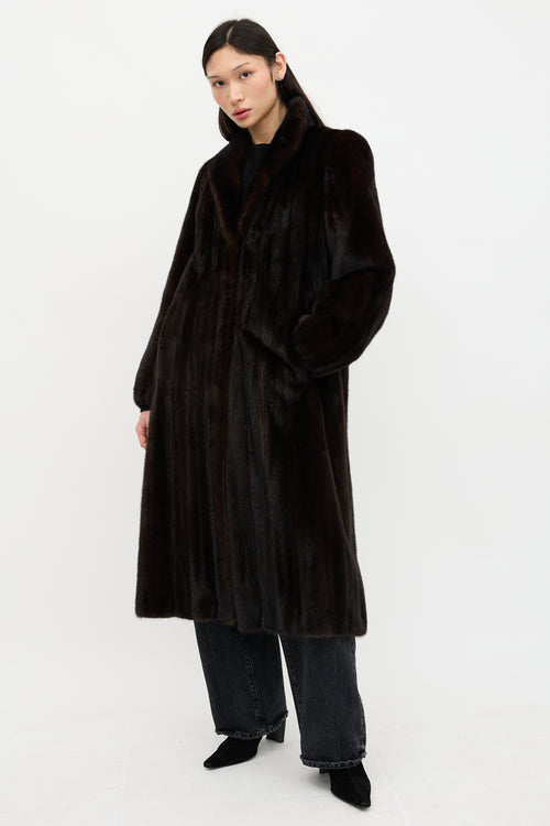 VSP Archive Fur Shawl Collar Coat