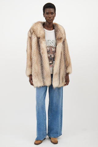 VSP Archive Beige Fur Jacket