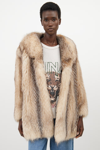 VSP Archive Beige Fur Jacket