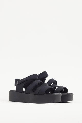 Vagabond Black Bonnie Flatform Sandal