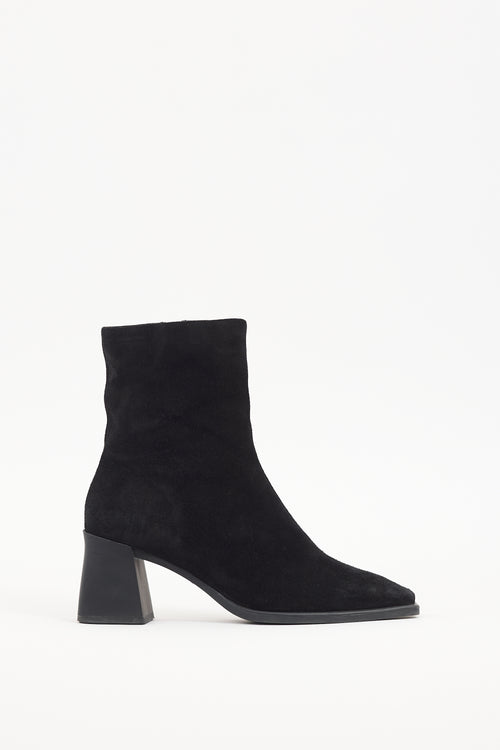 Vagabond Black Suede Ankle Boot