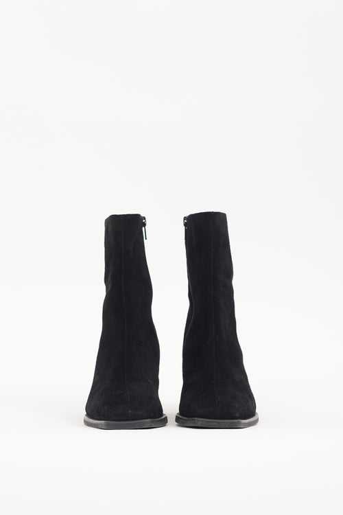 Vagabond Black Suede Ankle Boot