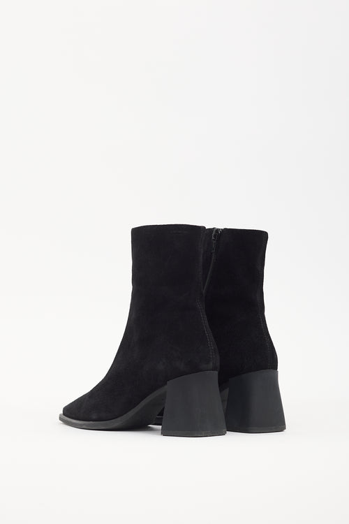 Vagabond Black Suede Ankle Boot