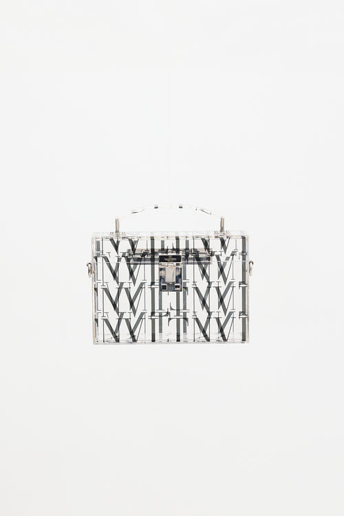Valentino Acrylic Logo Box Bag