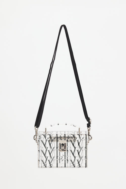 Valentino Acrylic Logo Box Bag