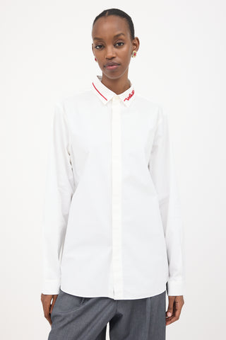 Valentino Beaded Logo Shirt