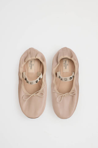 Valentino Rockstud Ballet Flat