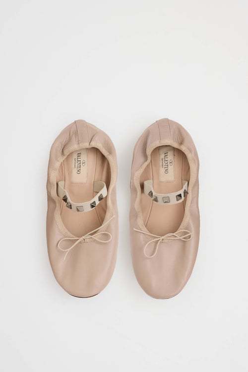 Valentino Rockstud Ballet Flat