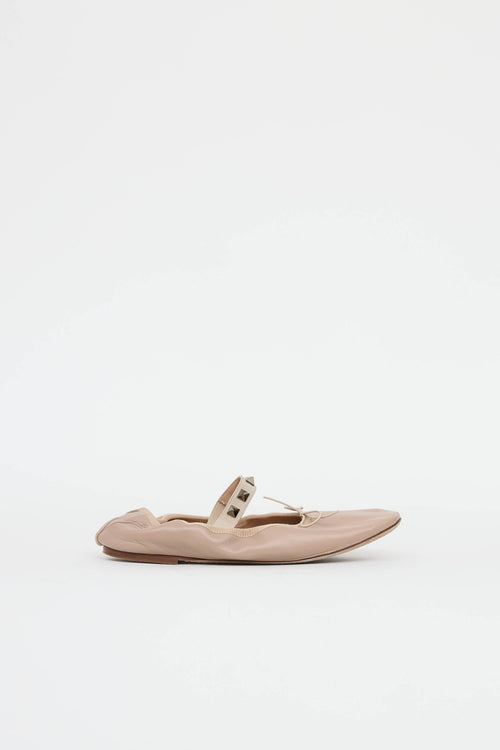 Valentino Rockstud Ballet Flat