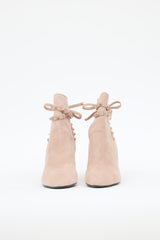 Valentino Suede Rock Stud Ankle Boot