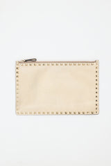 Valentino Metallic Leather Rockstud Pouch