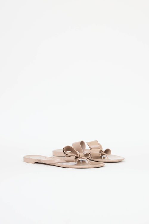 Valentino Rubber Bow Sandal