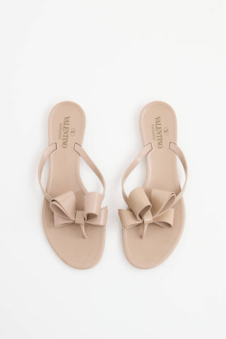 Valentino Rubber Bow Sandal