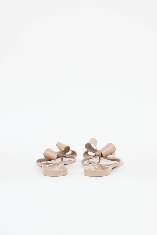 Valentino Rubber Bow Sandal