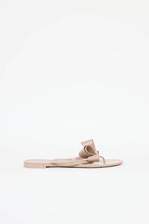 Valentino Rubber Bow Sandal