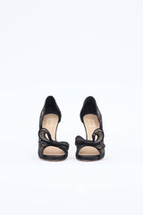 Valentino Lace Peep Toe Pump