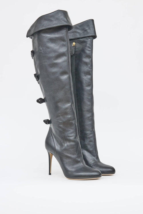 Valentino Bow Knee High Boot
