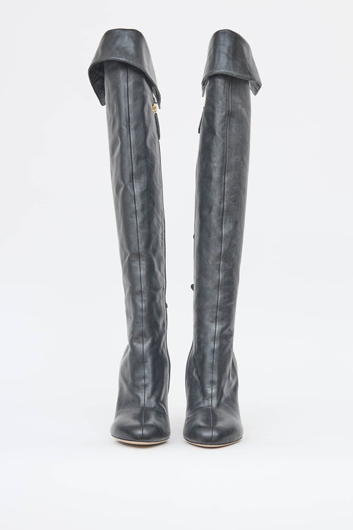 Valentino Bow Knee High Boot
