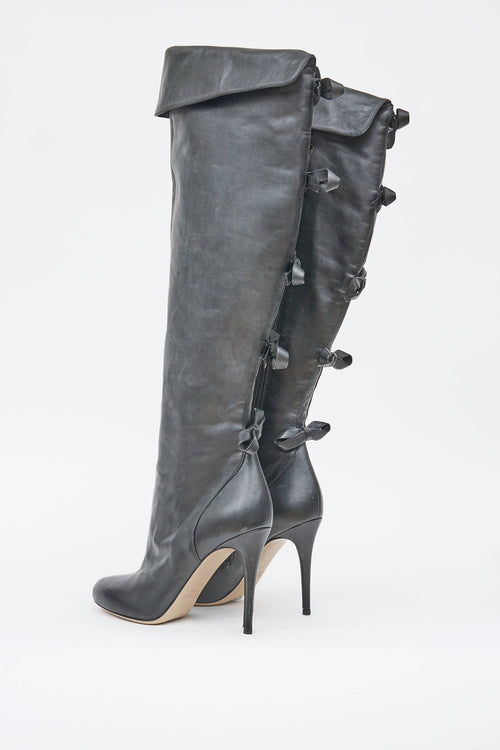 Valentino Bow Knee High Boot