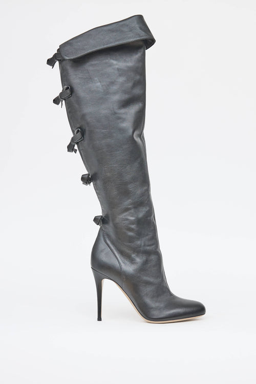 Valentino Bow Knee High Boot
