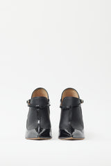 Valentino Black Cut Out Layered Bootie