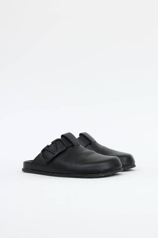 Leather Clog Mule