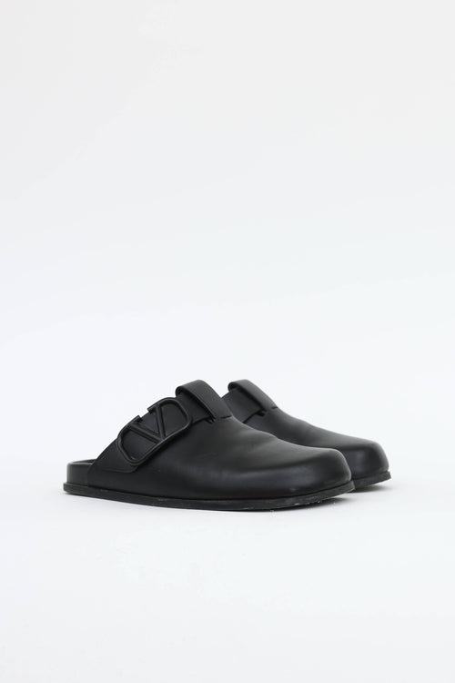 Leather Clog Mule