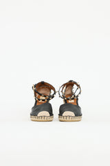 Valentino Rockstud Wedge Sandal
