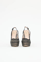 Valentino Crystal Mesh Strass Pump