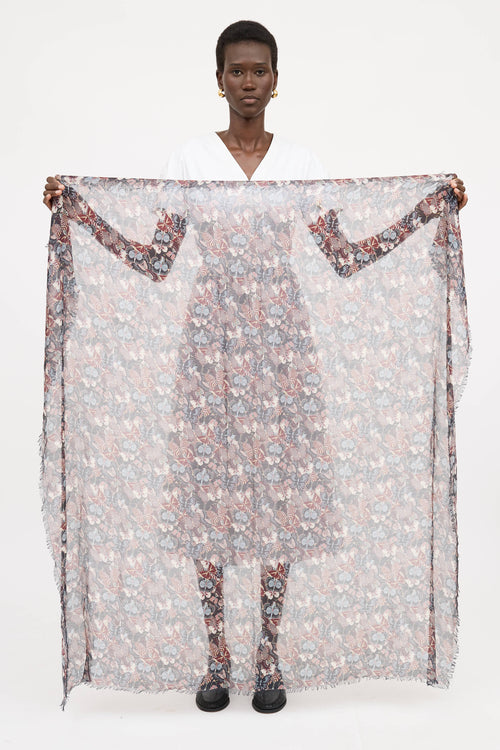 Valentino Multi Print Scarf