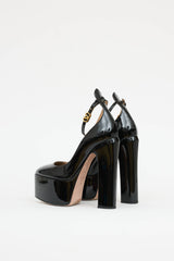 ValentinoPatent Tan-Go Platform Pump