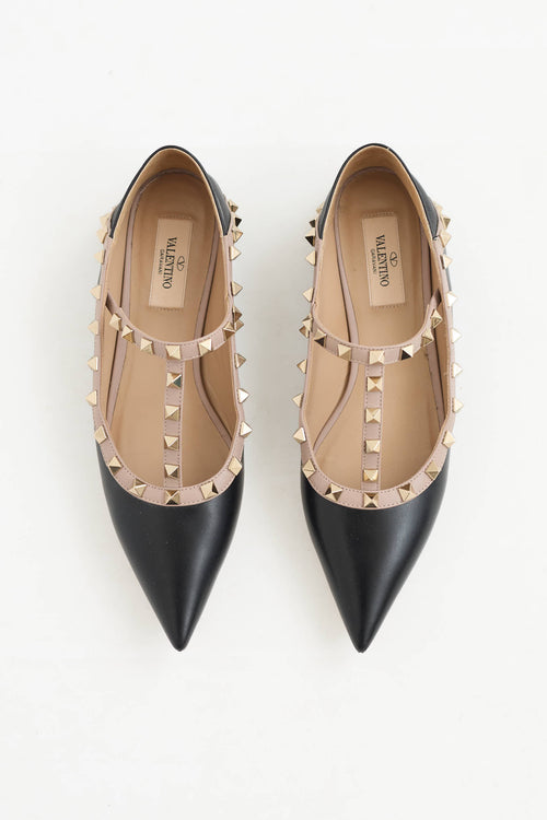 Valentino Rockstud Cage Flat